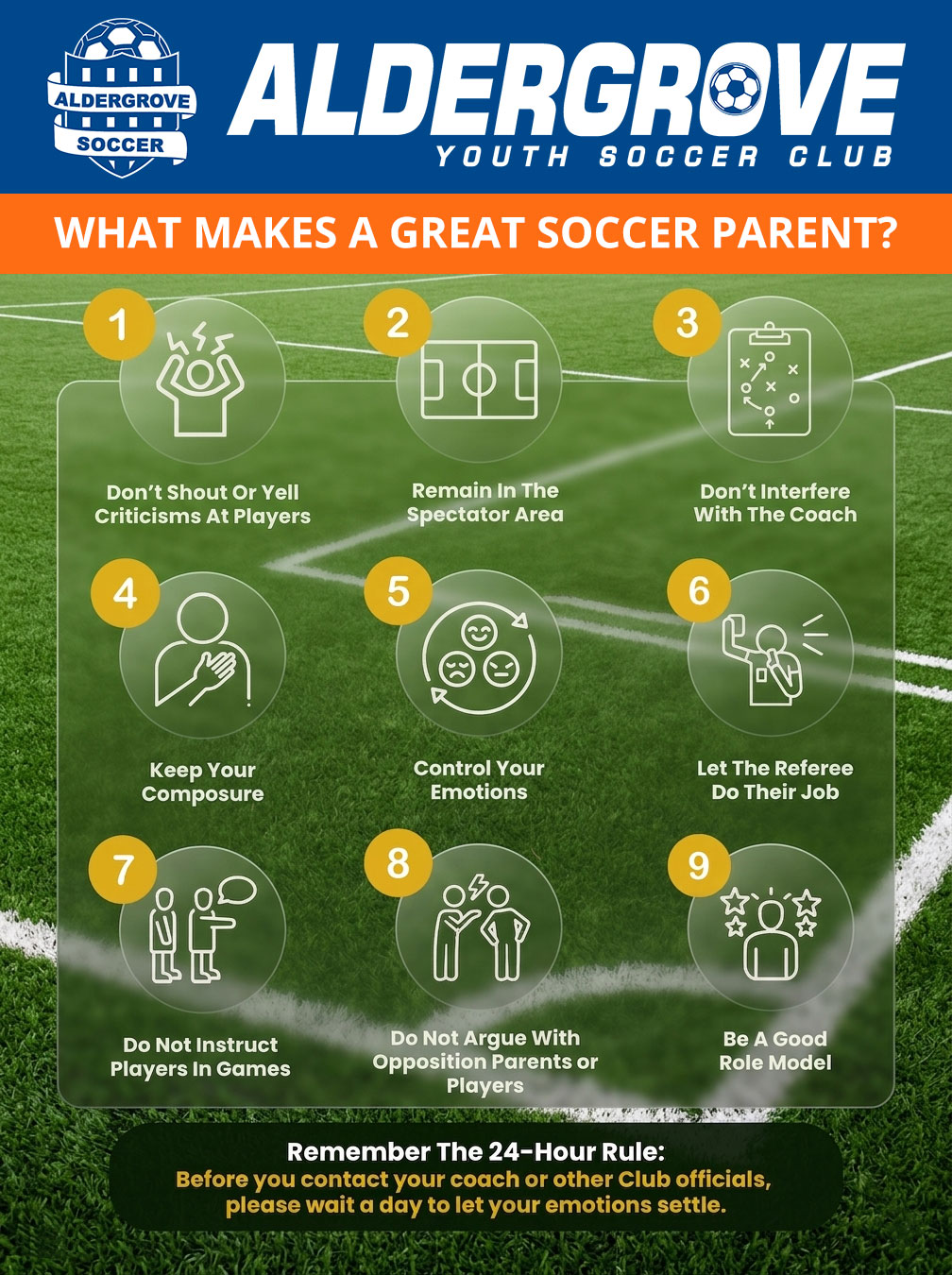 Reminder: Parent / Guardian & Coach Conduct